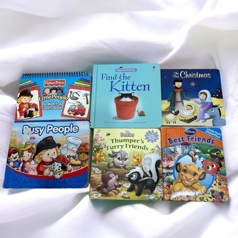 Kids Book Bundle Fisher Price Little People Disney Thumper Bambi Usborne Look